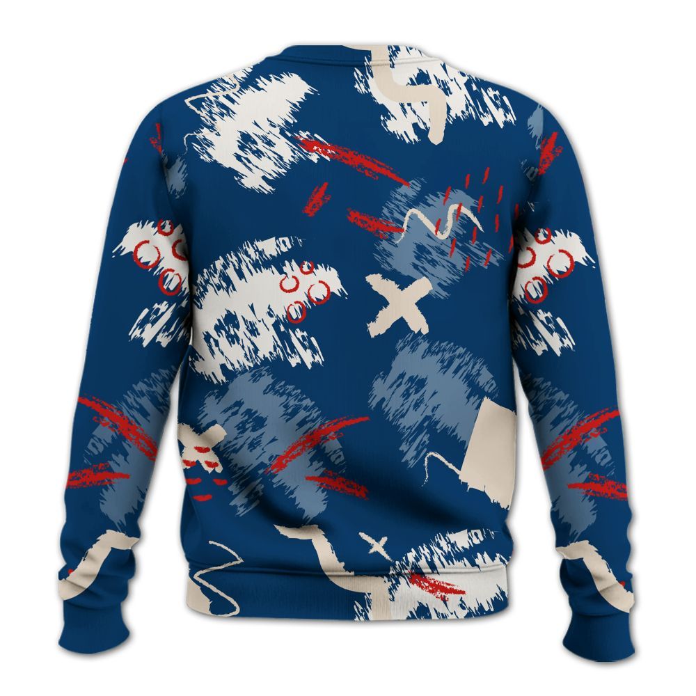 Sweatshirt To Match Retro Rare Air 11s - Hustle Grind Pray Graphic Street Style All Over Print