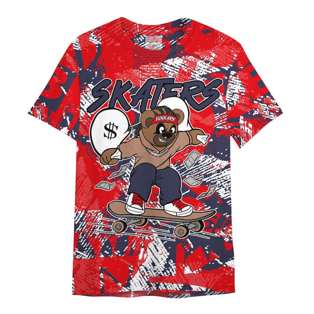 Shirt To Match Low OG Howard Bison 1s - Skaters Bear Abstract Graffiti Shirt Unisex