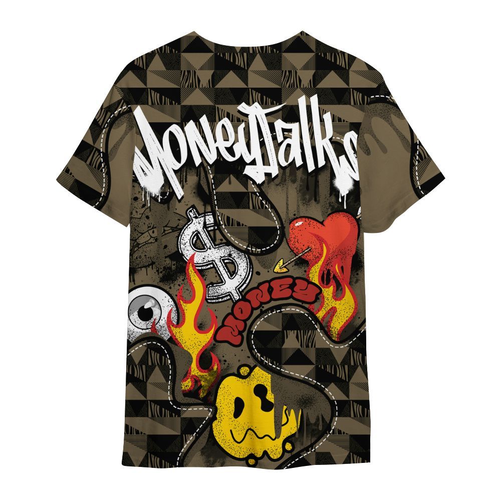 Shirt To Match Olive 9s - 23 Smile Burning Heart All Over Print