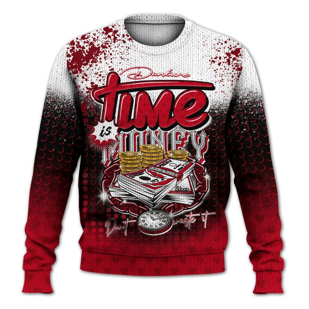 Knitted Sweater To Match Cortez GS Valentine's Day - Halftone Time Is Money