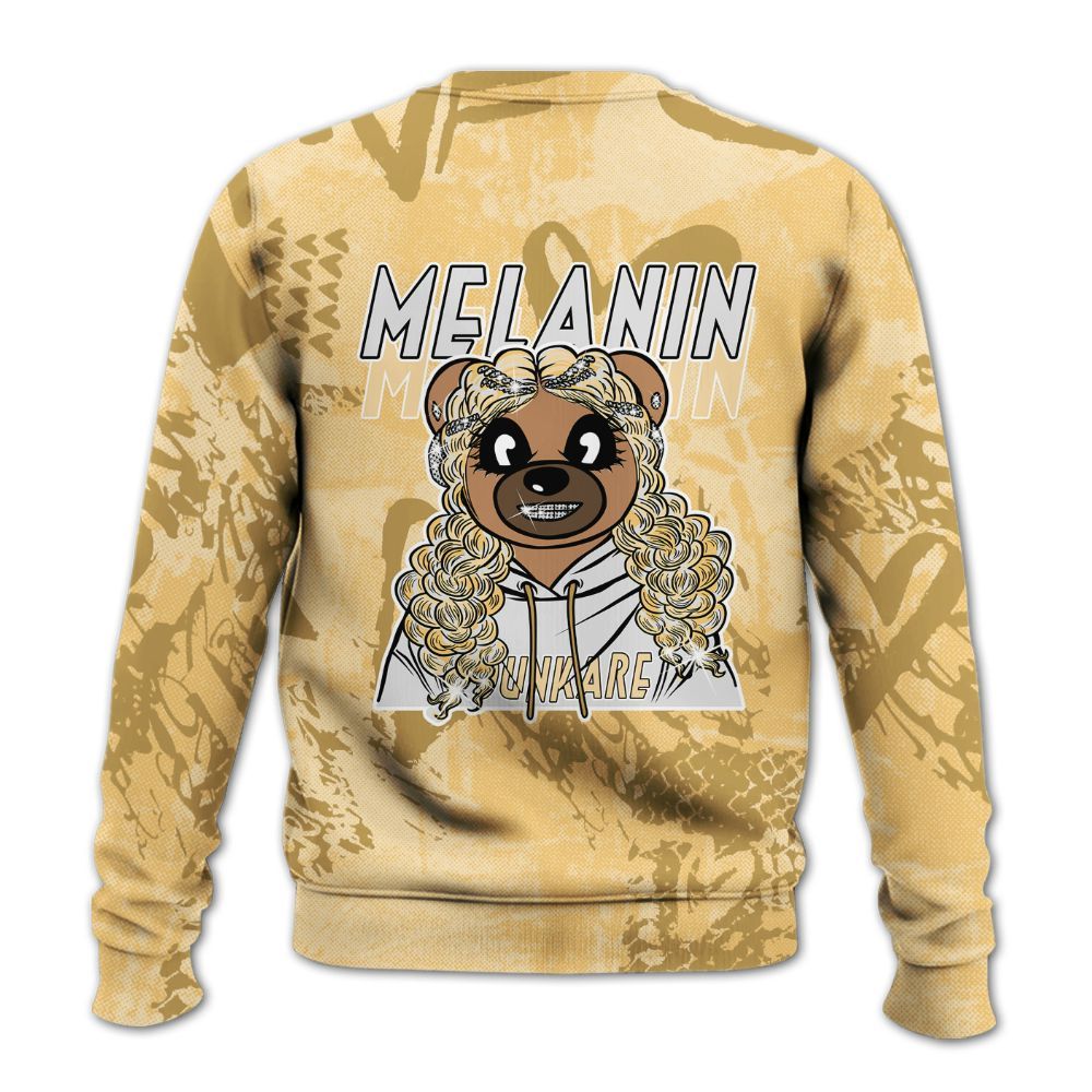 Sweatshirt To Match Pearl 6s - Pigments Bear Heart Grunge All Over Print