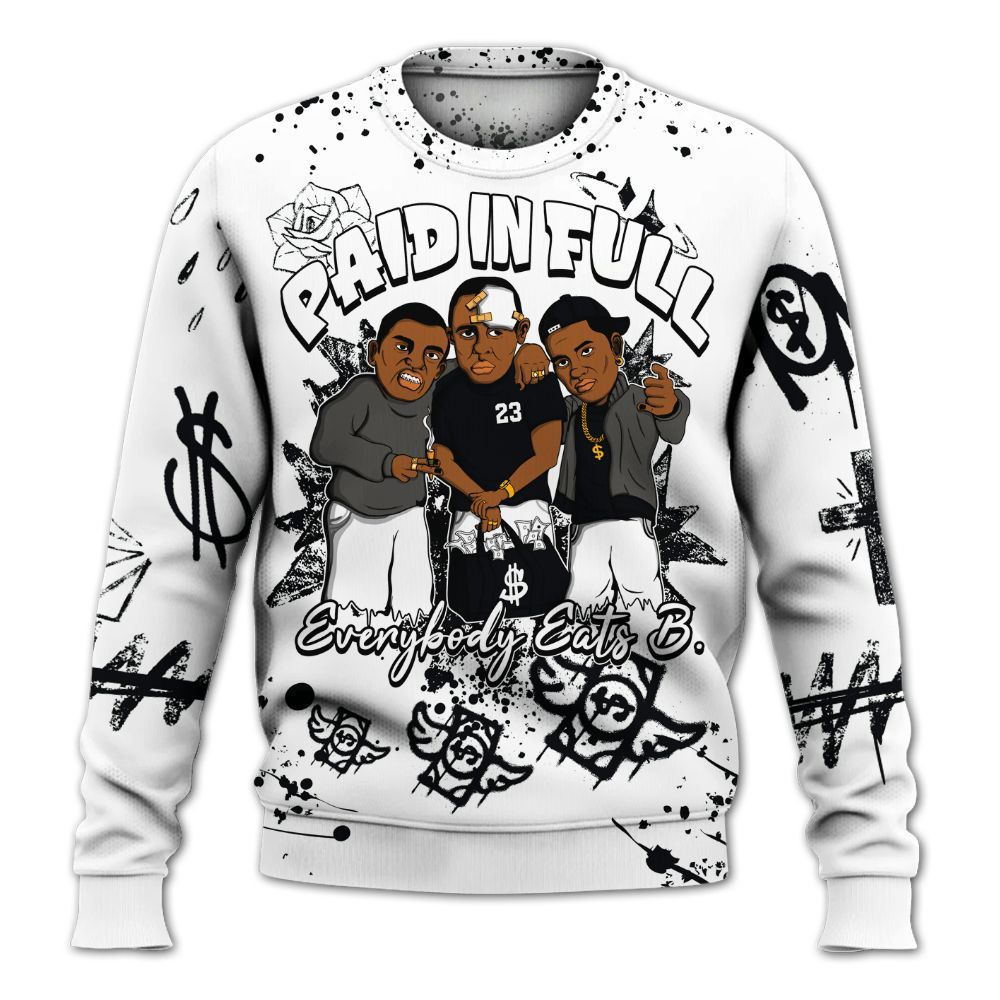 Sweatshirt To Match Kobe 9 Elite Protro Halo - Everybody Paid In Full Crayon All Over Print