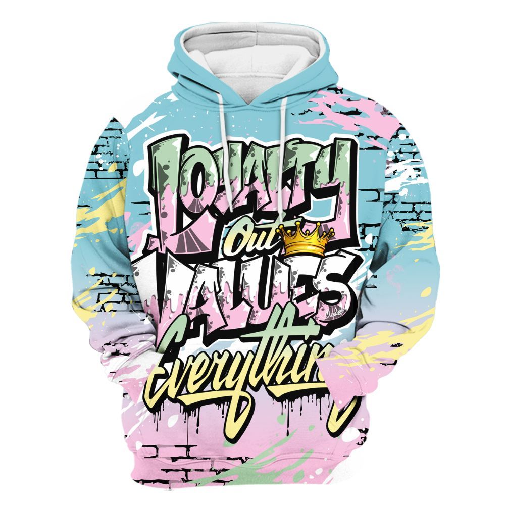 Hoodie To Match SB Dunk Low Visty - Values Of Loyalty Drip All Over Print