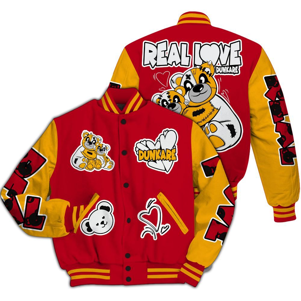 Varsity Jacket To Match Cardinal 7s - Sincere Fondness Bear All Over Print