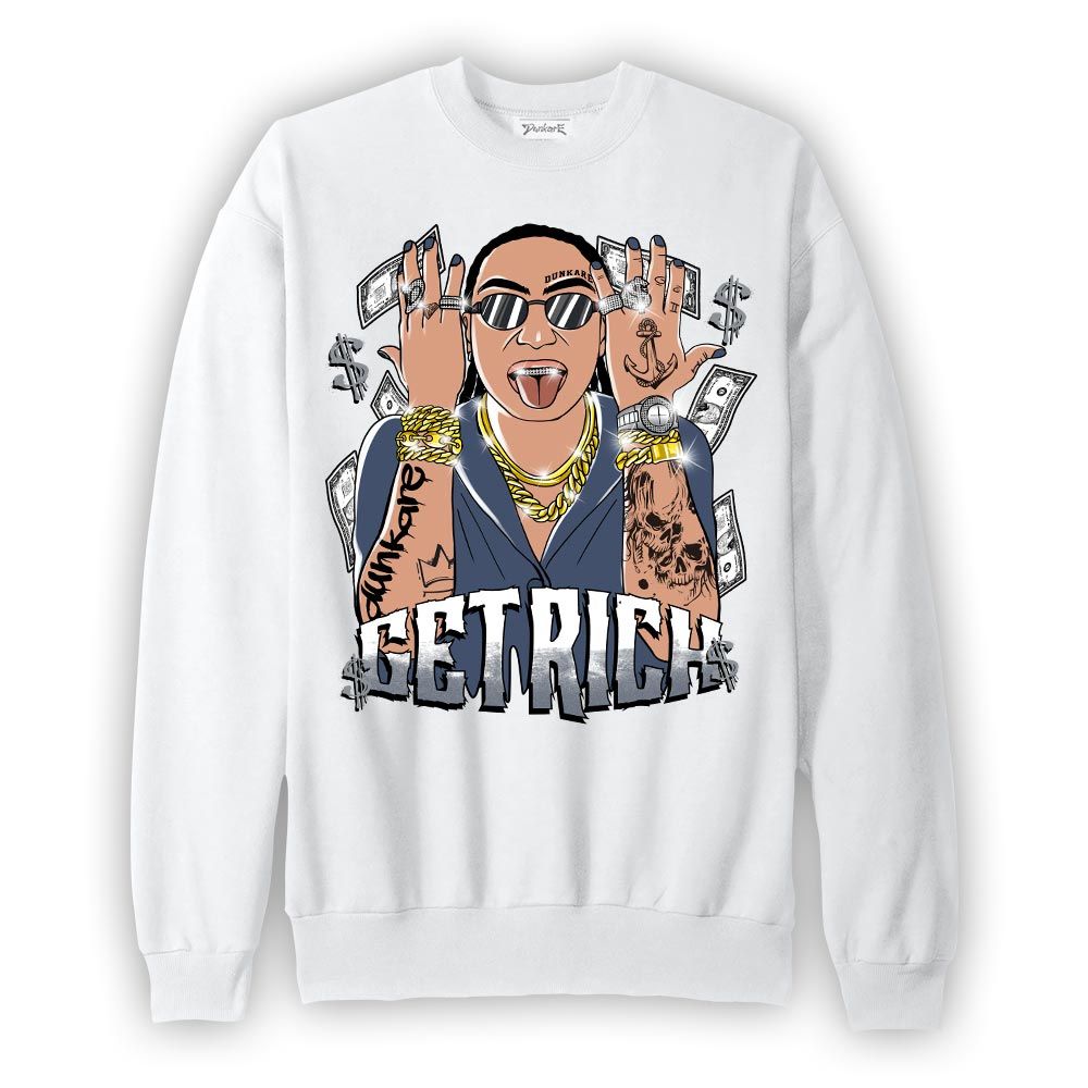 Sweatshirt To match Low Diffused Blue 11s Sweatshirt - Get Richz Unique Graphic