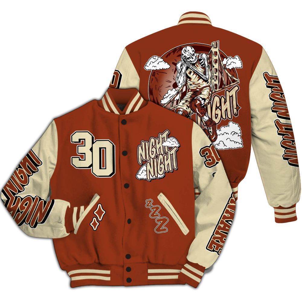 Varsity Jacket To Match Retro Eastside Golf 12s - Seeya Skeleton All Over Print