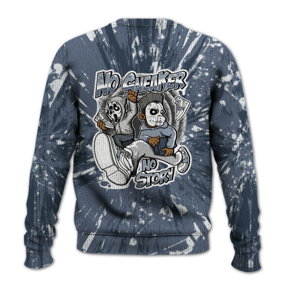 Knitted Sweater To Match Low Diffused Blue 11s - Sneakers Make Story Graphic Luxury