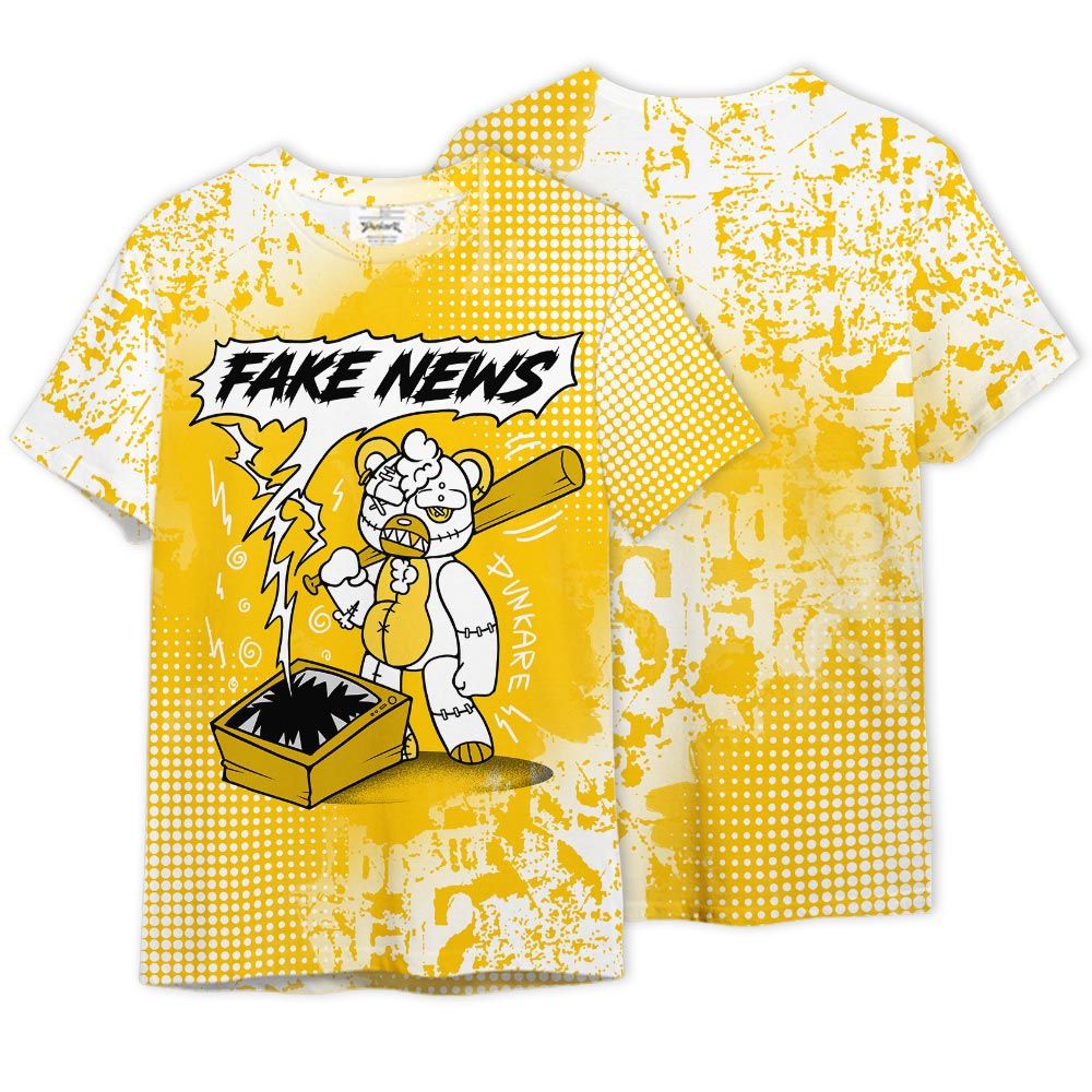 Shirt To Match Vivid Sulfur 4s - False News Hugz Graphics Shirt Unisex