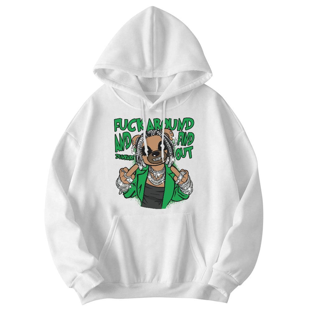 Sweatshirt To Match Low Lucky Green 1s - F#ck Around Bear Bear Graphic