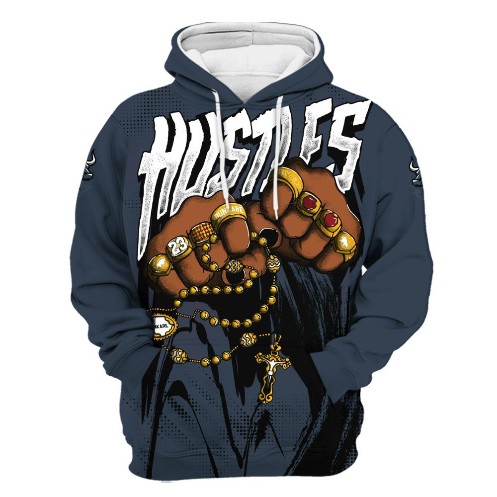 Hoodie To Match Retro Olympic 6s - Hustle Make Money All Over Print