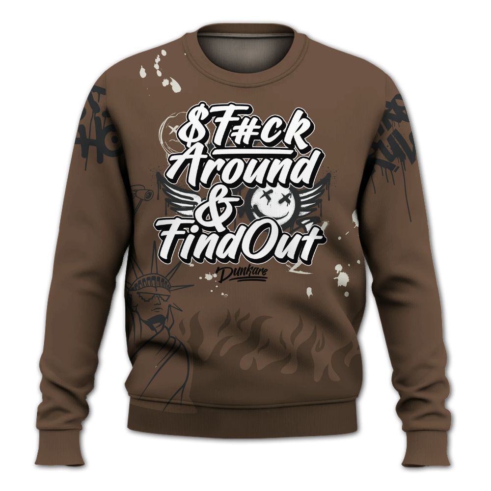 Sweatshirt To Match Palomino 1s - Graphic Fck Around Find Out All Over Print