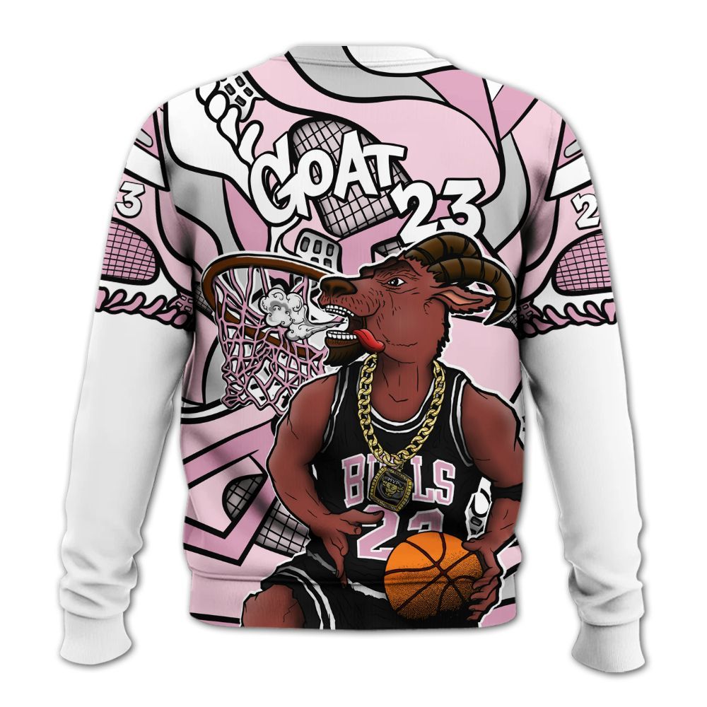 Sweatshirt To Match Orchid 4s - Number 23 Style 4s All Over Print