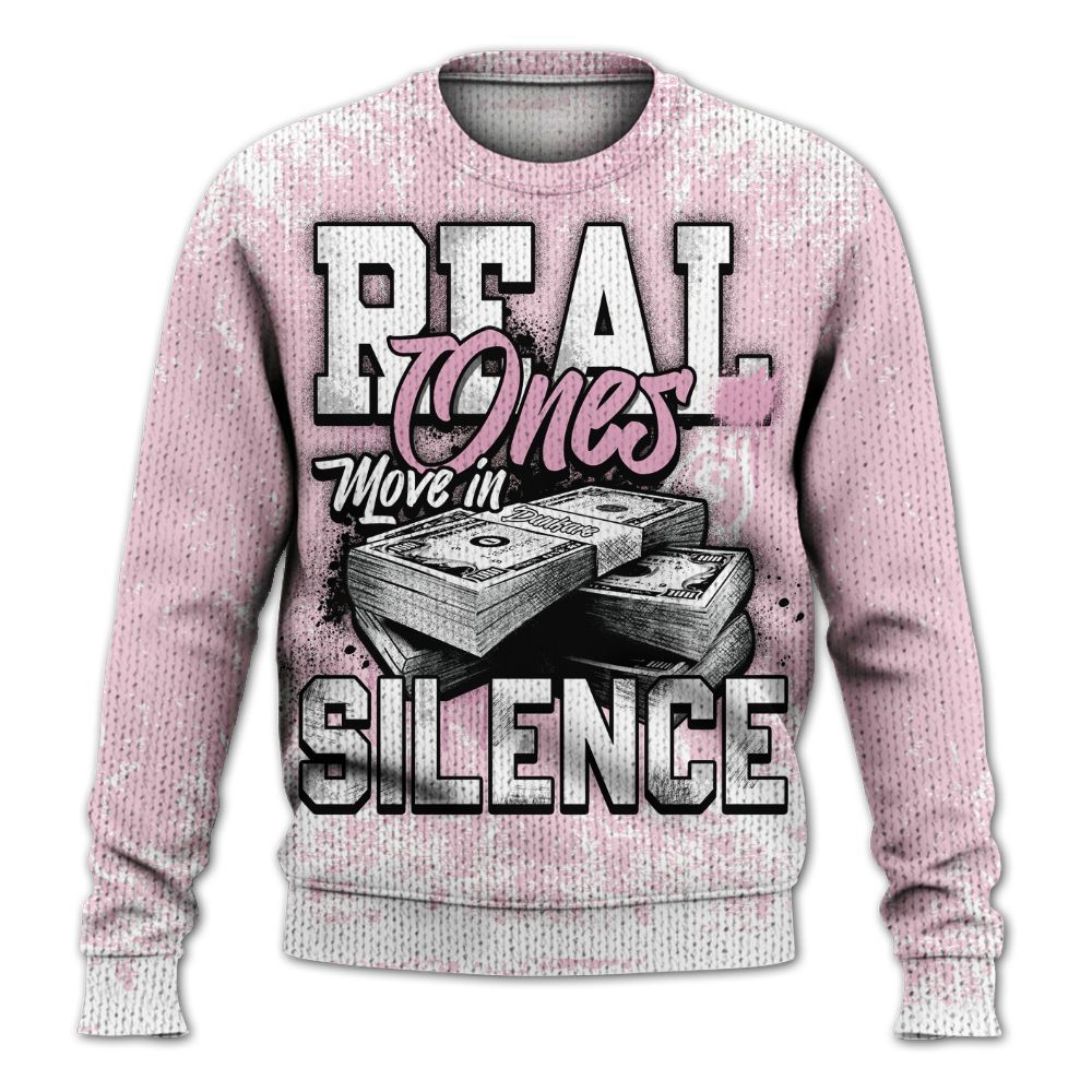 Knitted Sweater To Match Orchid 4s - Move In Silence Money Street Retro