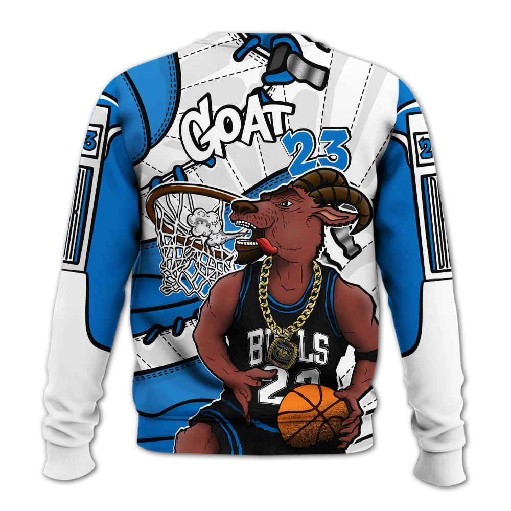 Sweatshirt To Match Blueberry 12s - Number 23 Style 12s All Over Print