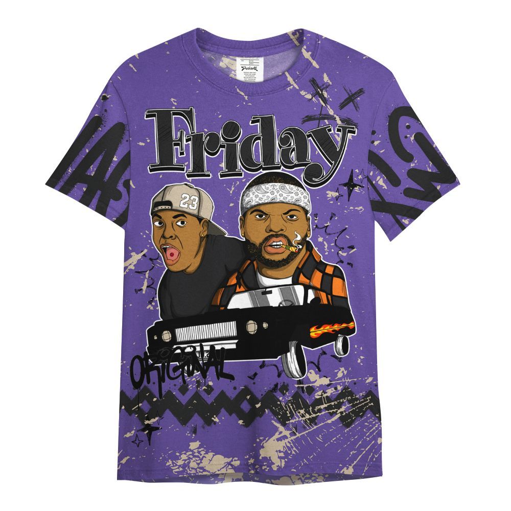 Shirt To Match Air Max Waffle SP Voltage Purple - Friday Sneaker Crayon All Over Print