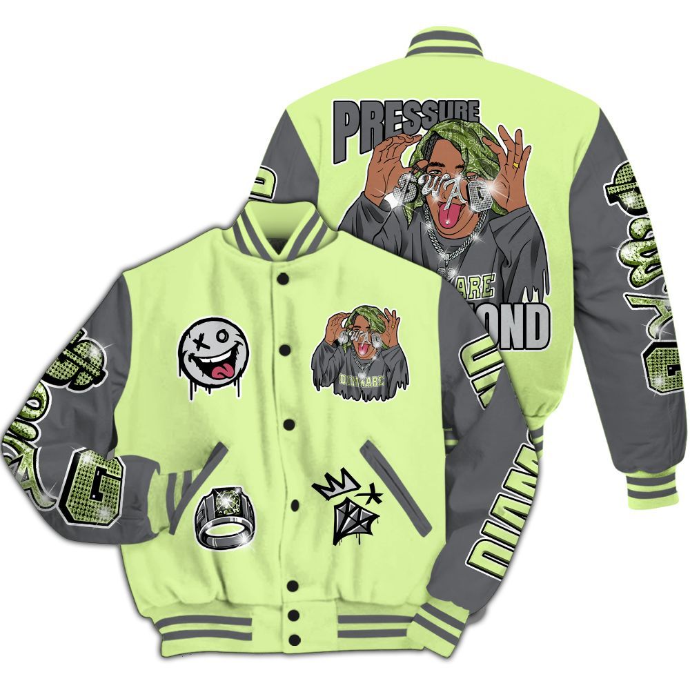 Varsity Jacket To Match Smoke Grey Volt TR 1s - Pressures Makes Varsity Jacket To Match All Over Print