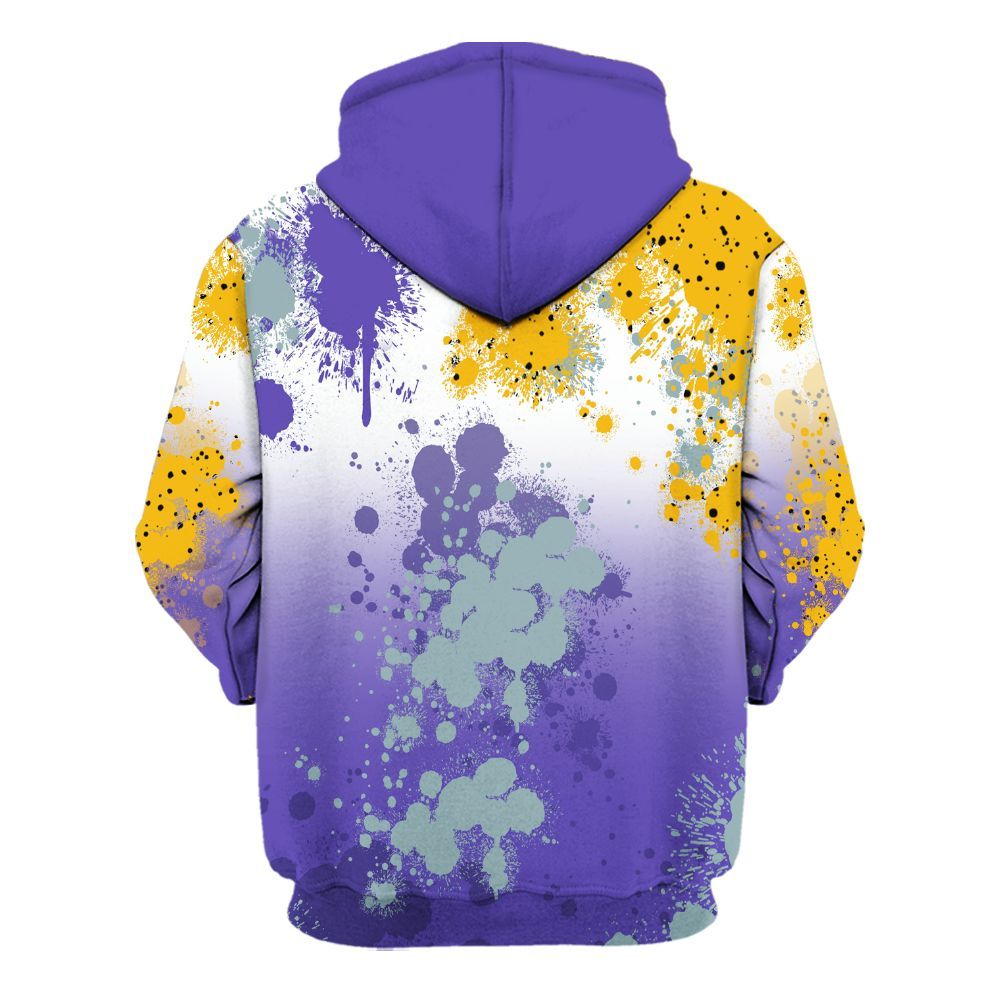 Hoodie To Match Imperial Purple 4s - Trust No One Scary All Over Print
