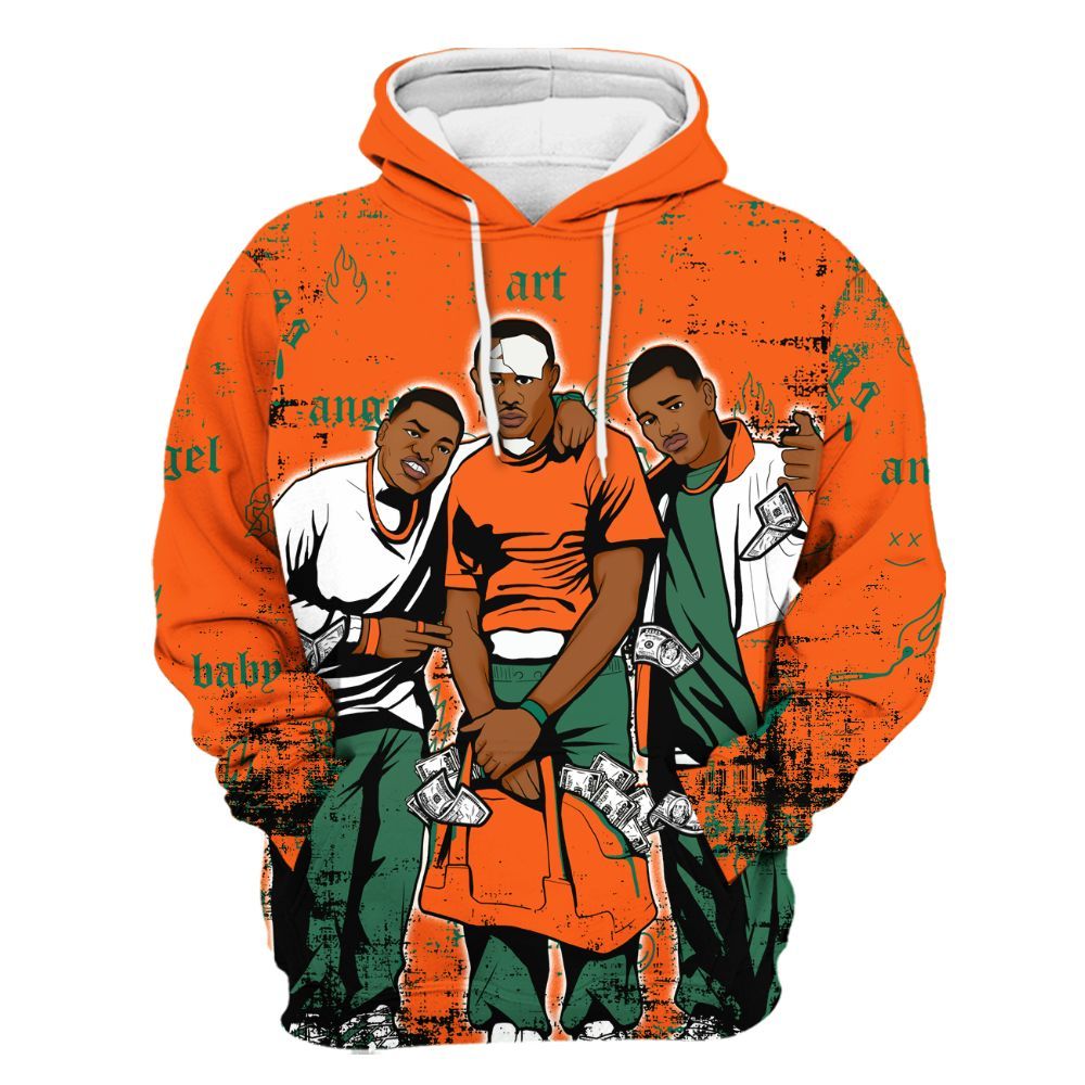 Hoodie To Match SoleFly Sail Gorge Green 3s - Paid In Full Money All Over Print