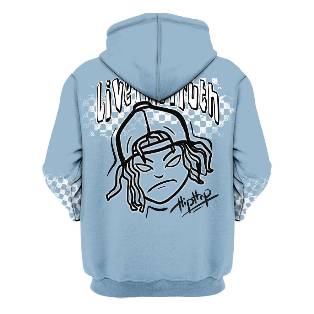Hoodie To Match High University Blue 1s - Feel Life Street Style All Over Print