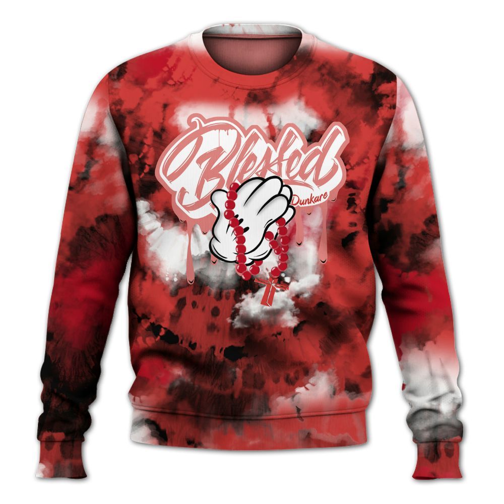 Sweatshirt To Match Scoot Zeros ODD City - God Blessed Tie Dye All Over Print