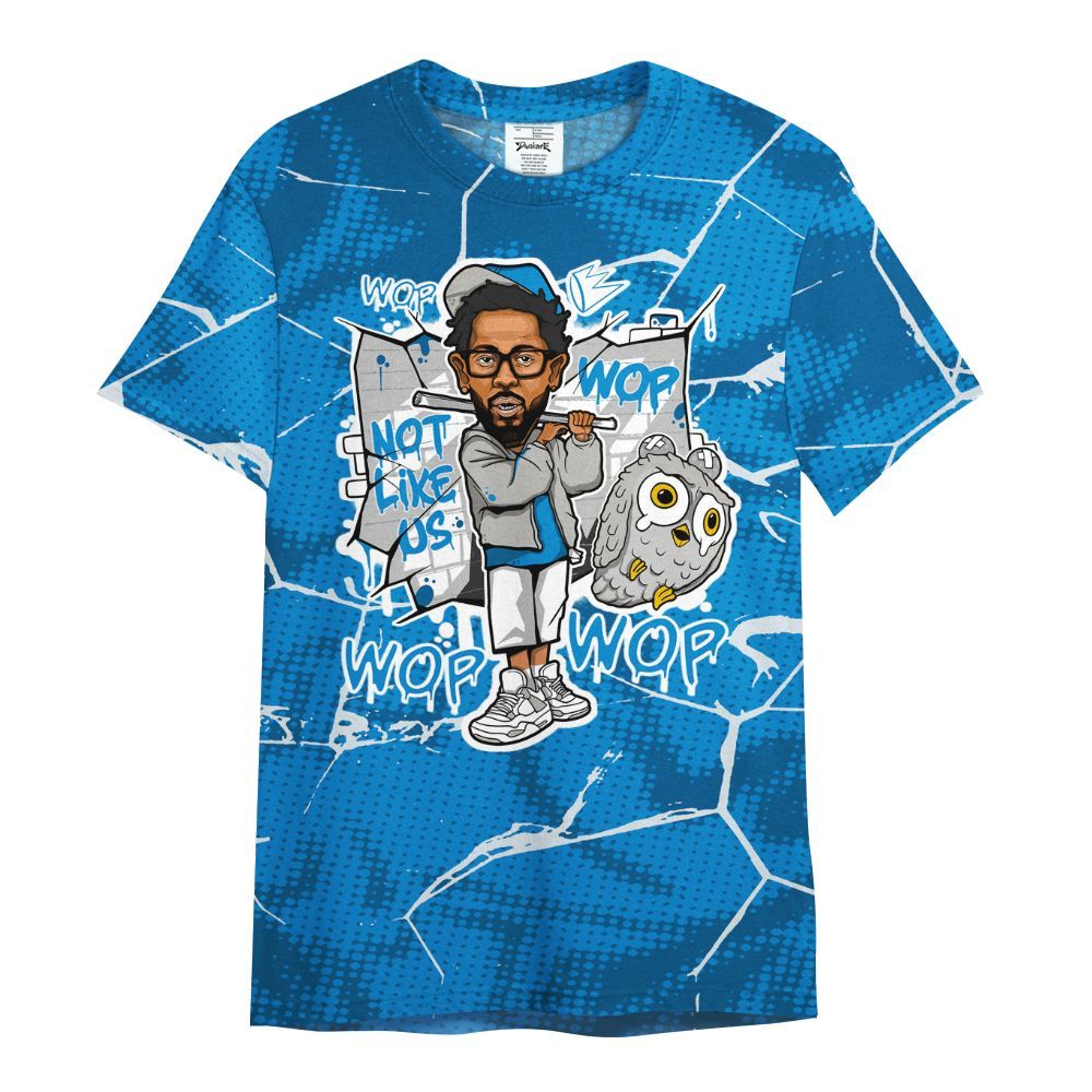 Shirt To Match Military Blue 4s - None Like ComptonCity Graphic Crack All Over Print