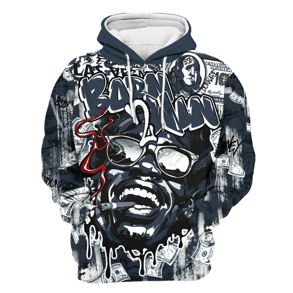 Hoodie To Match Retro Olympic 6s - Born To Win Money All Over Print