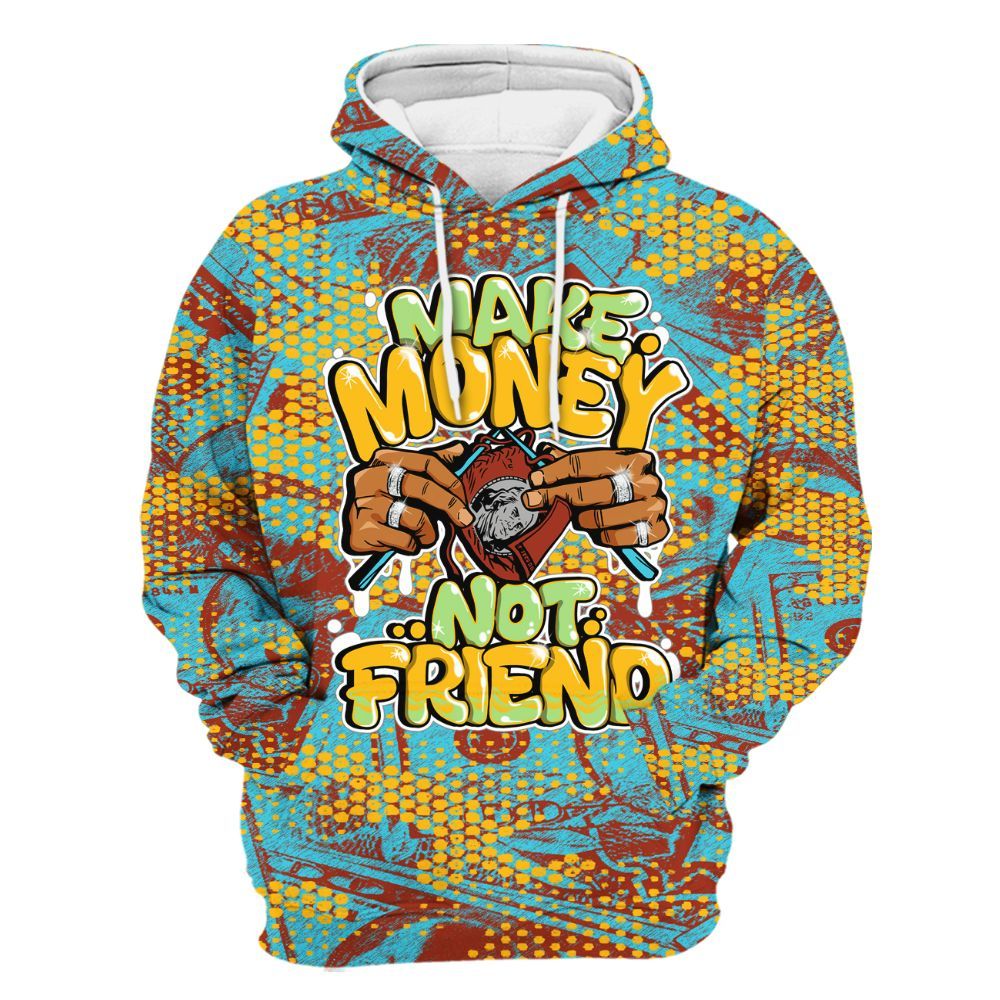 Hoodie To Match SB Dunk Di'Orr Greenwood - Make Moneys Not Friend Graphic Banknotes All Over Print