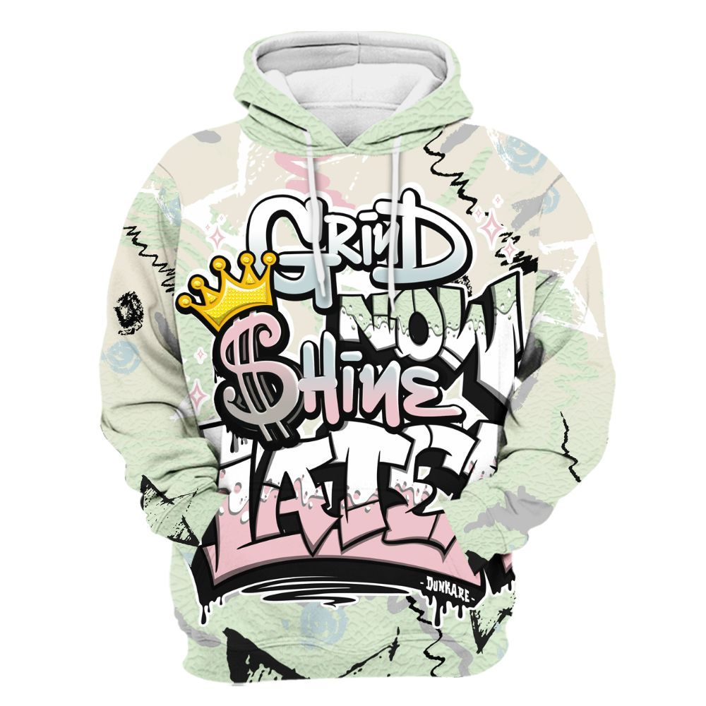Hoodie To Match Spring Is In The Air 3s - Grind Shine Later Drip All Over Print