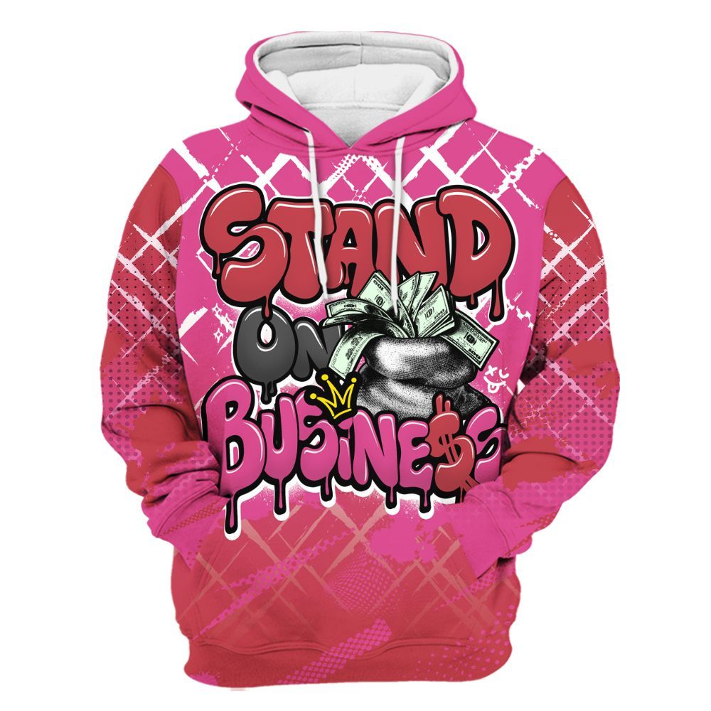 Hoodie To Match KD 4 Aunt Pearl - Halftone Stand Business Dripping All Over Print