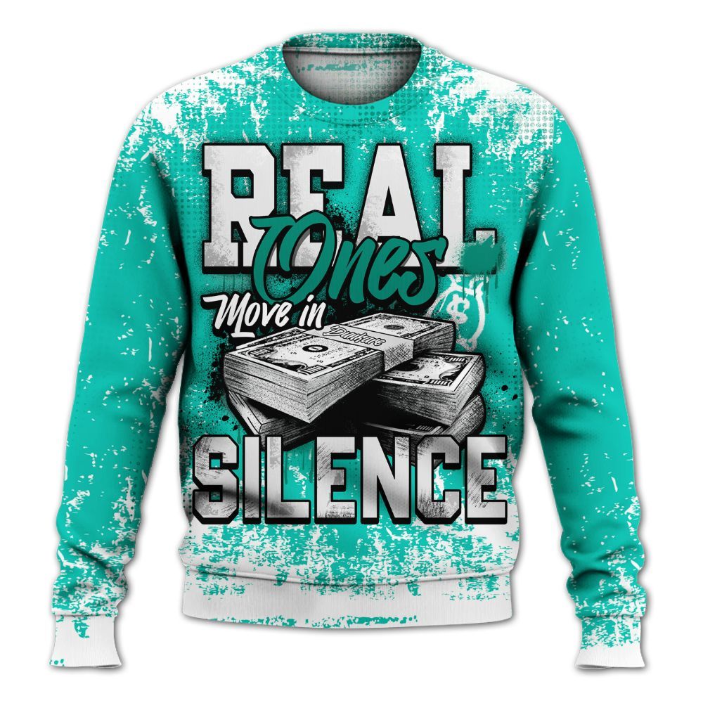 Sweatshirt To Match Dunk Low Clear Jade - Move In Silence Money Street Retro All Over Print