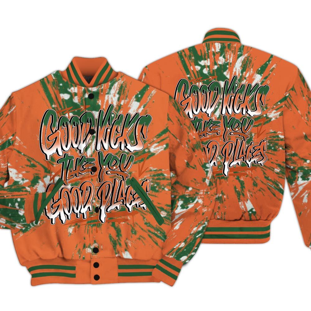 Varsity Jacket To Match Low Miami 5s - Good Kick Good Places Luxury Varsity Jacket Unisex