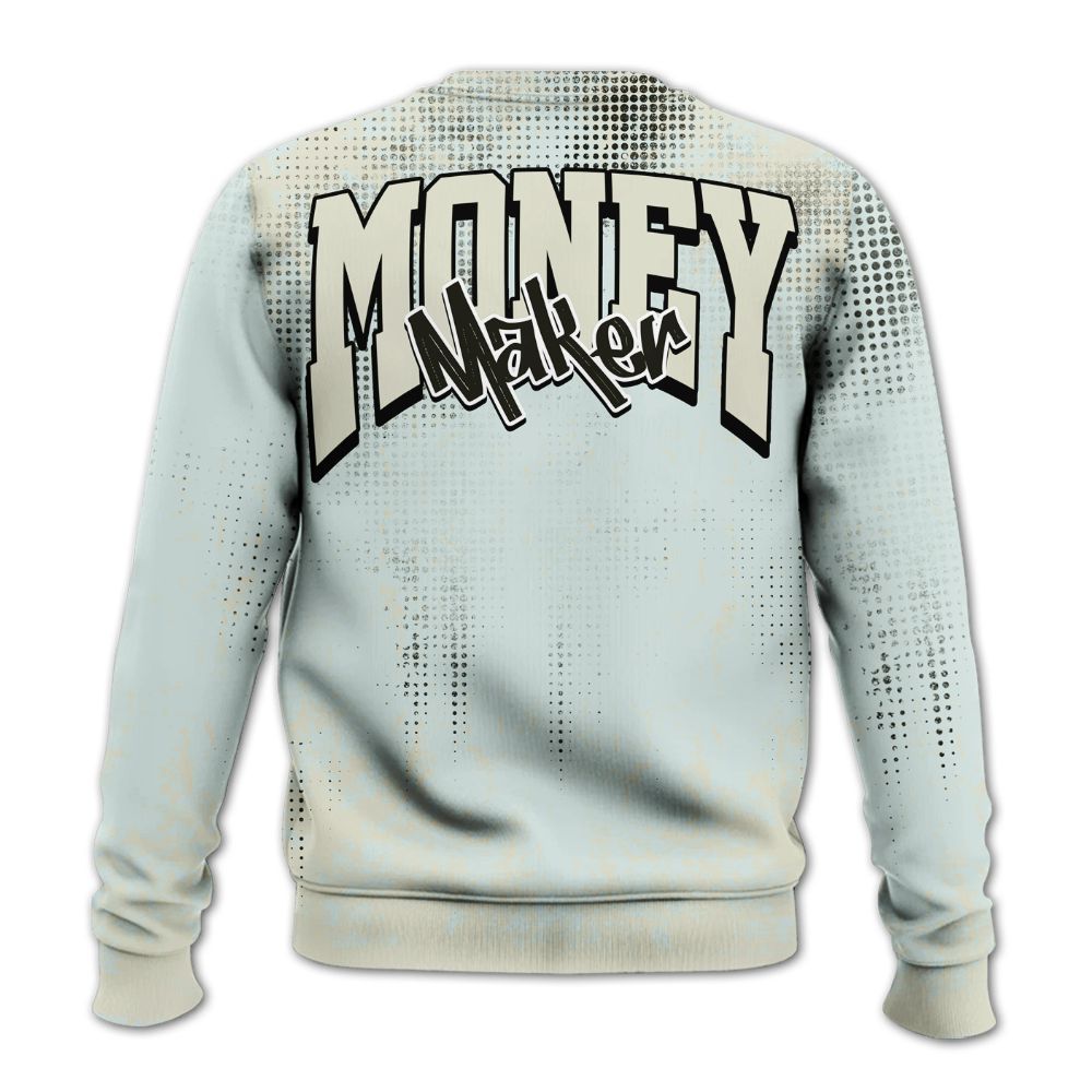 Sweatshirt To Match Pure Platinum 4s - Move In Silence Money Street Retro All Over Print
