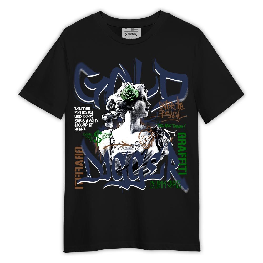 Shirt To Match Midnight Navy 13s - Graphic Gold Digger Shirt Outfit