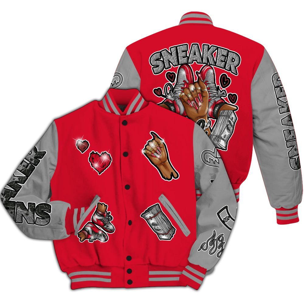 Varsity Jacket To Match Air Max Sunder Gore Tex Fire Red - Sneakerz Girlz All Over Print