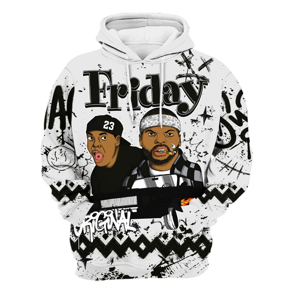 Hoodie To Match Baroque Brown 12s - Friday Sneaker Crayon All Over Print