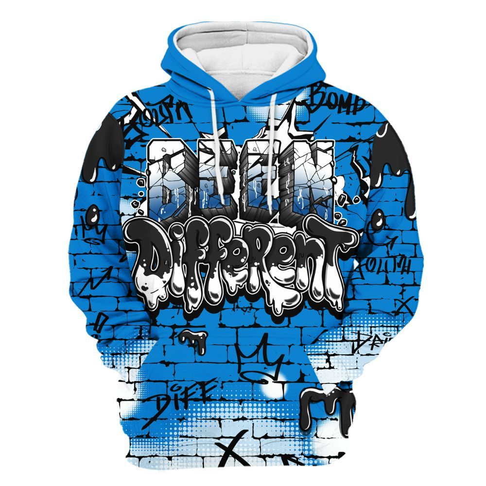 Hoodie To Match High OG FragmentxULA White Black 1s - Been Different All Over Print