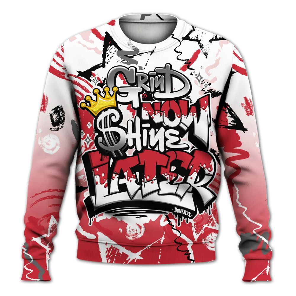 Sweatshirt To Match Bunny 2025 8s - Grind Shine Later Drip All Over Print