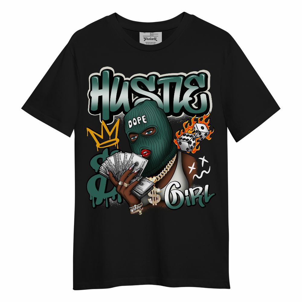 Shirt To Match RM Oxidized Green 4s - Money Hustles Girl Streetwear Unisex Shirt
