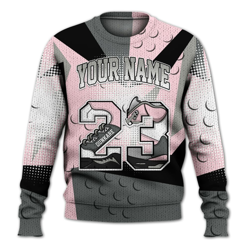 Sweater To Match Air Max 95 Pink Foam 2025 - Custom Name 23 5s Graphic