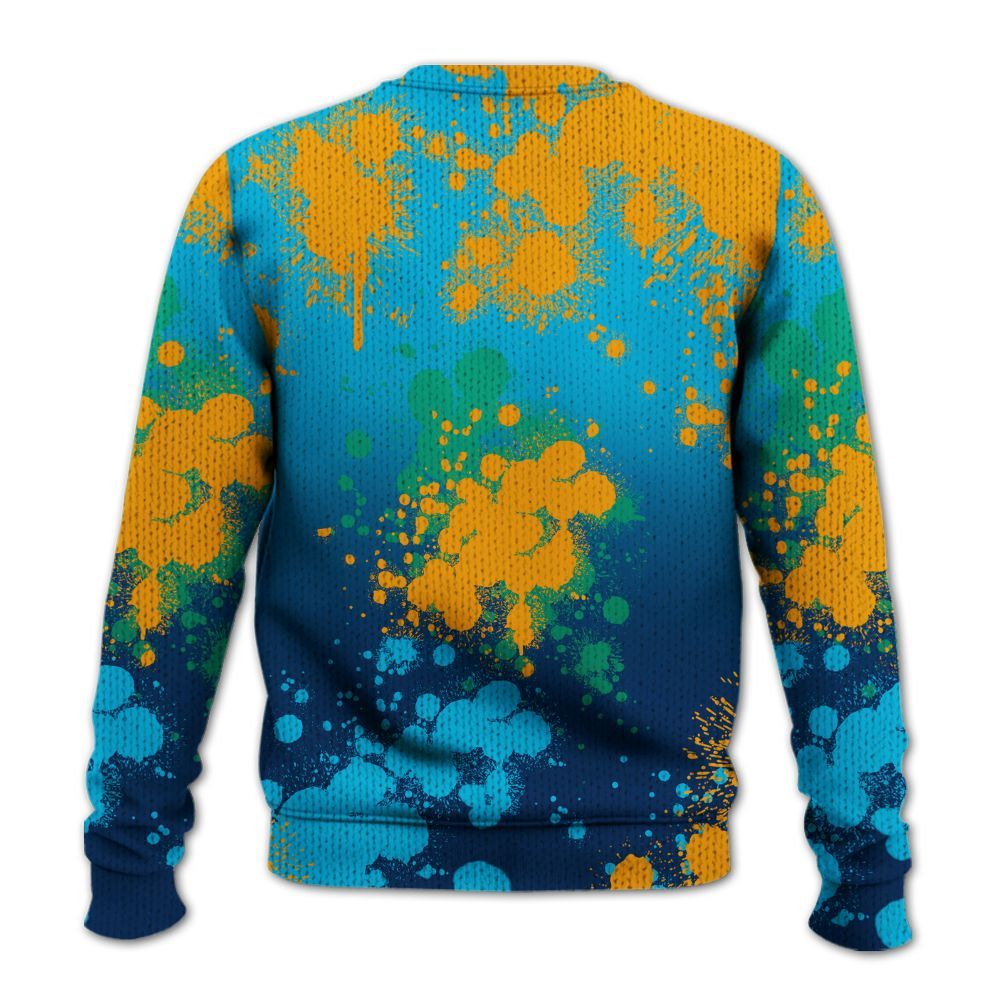 Knitted Sweater To Match Dunk Low GS Electric Algae - Trust No One Scary