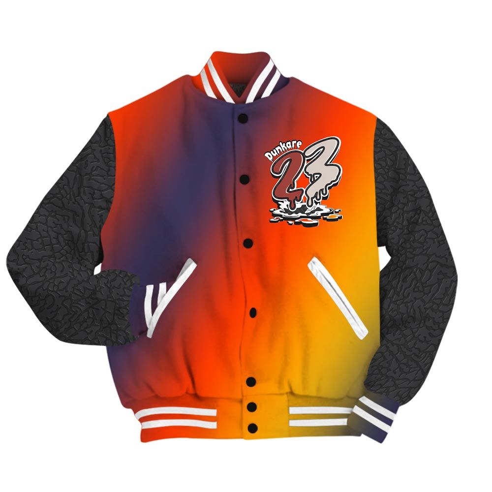 Varsity Jacket To Match J Balvin Rio 3s - Custom Name 23 Drip Varsity Jacket Outfit 1305 HDT