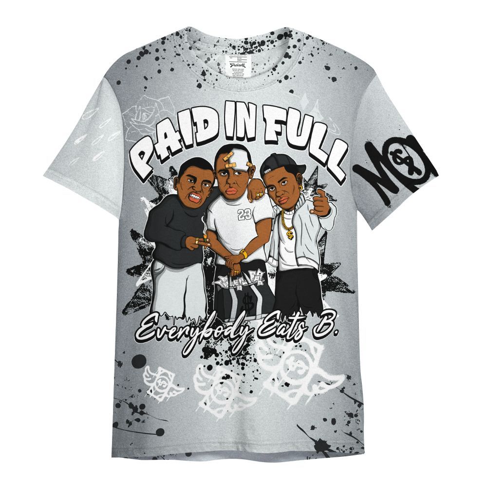 Shirt To Match Cap And Gown 6s - Everybody Paid In Full Crayon All Over Print