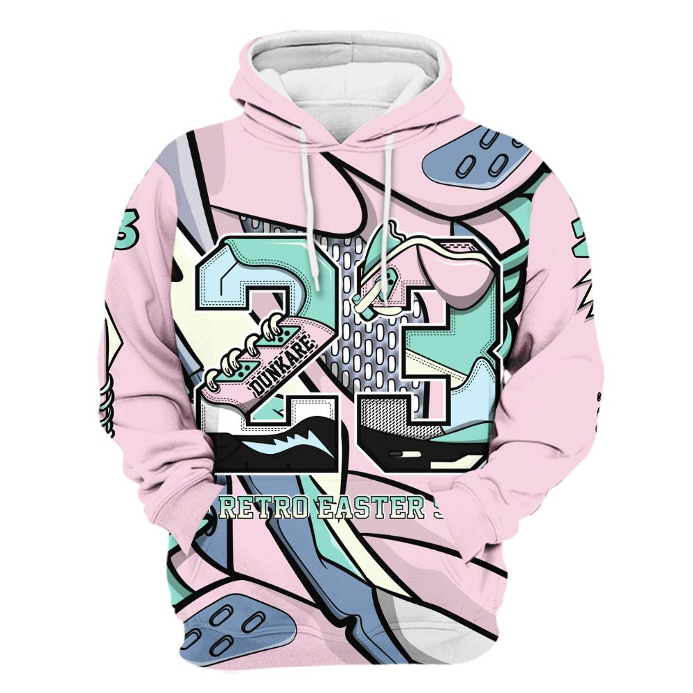 Hoodie To Match Retro Easter 5s - Number 23 Style 5s All Over Print
