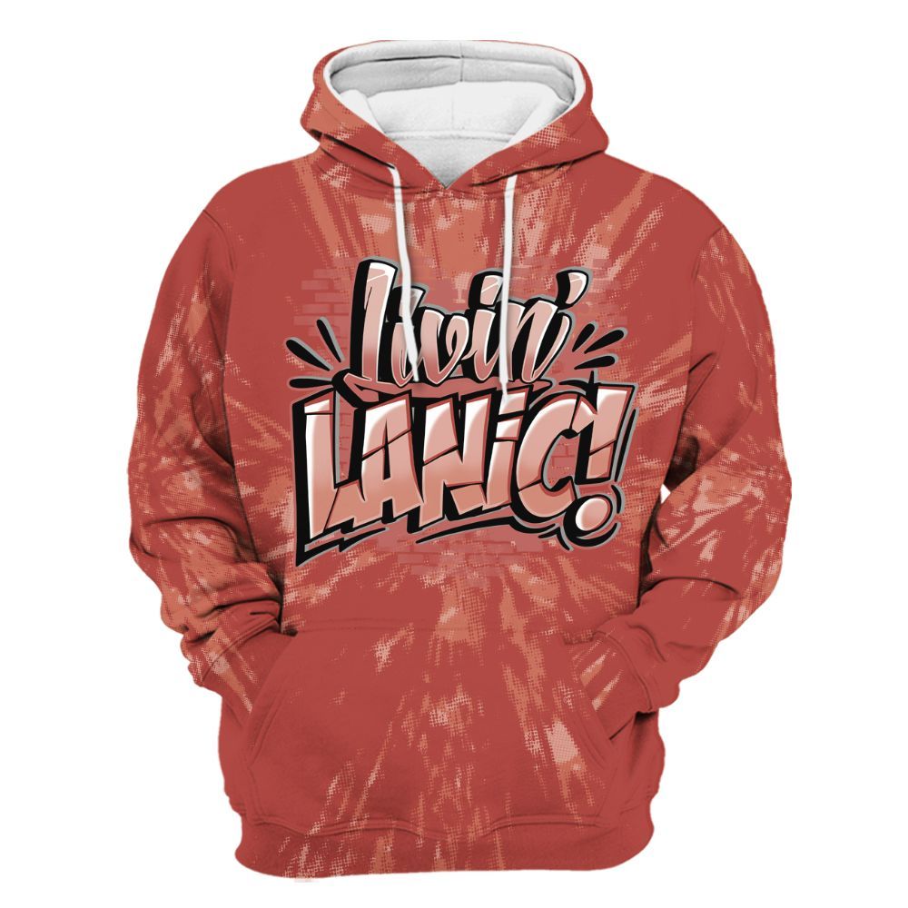 Hoodie To Match Dune Red 13s - Living Large Graphic Luxury All Over Print