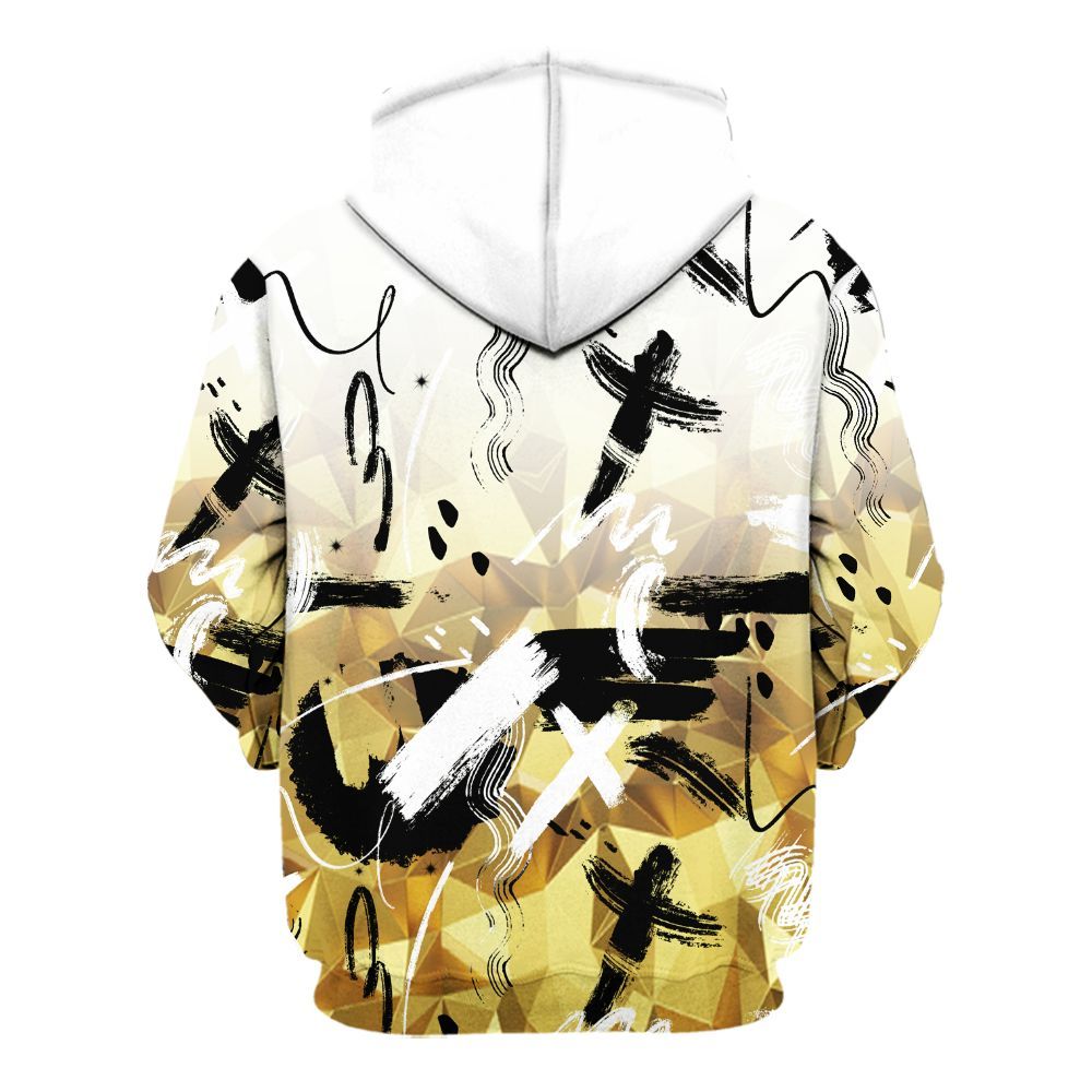 Hoodie To Match NET Gold 4s - Money Hustle Grind Pray All Over Print