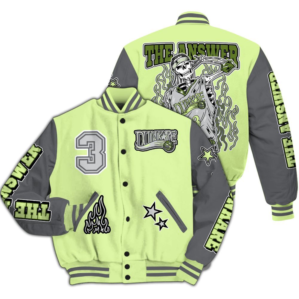 Varsity Jacket To Match Smoke Grey Volt TR 1s - Allen Answer Skeleton All Over Print