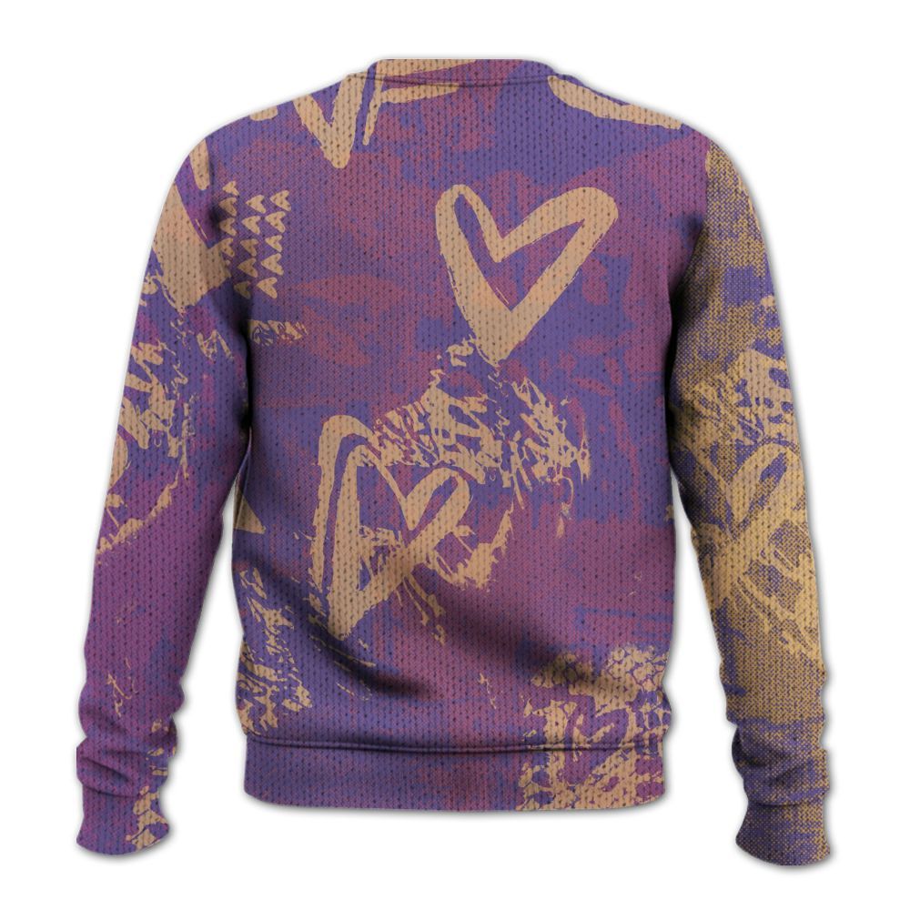 Knitted Sweater To Match Book Sunset 1s - Sneakerz Girlz Heart Grunge