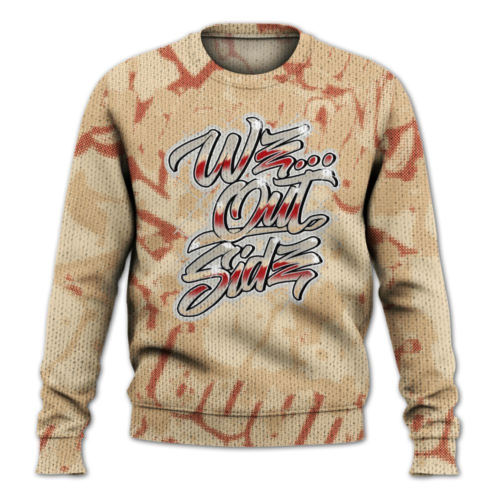 Knitted Sweater To Match Dunk Low Strawberry Waffle - We OutSider Graphic Street