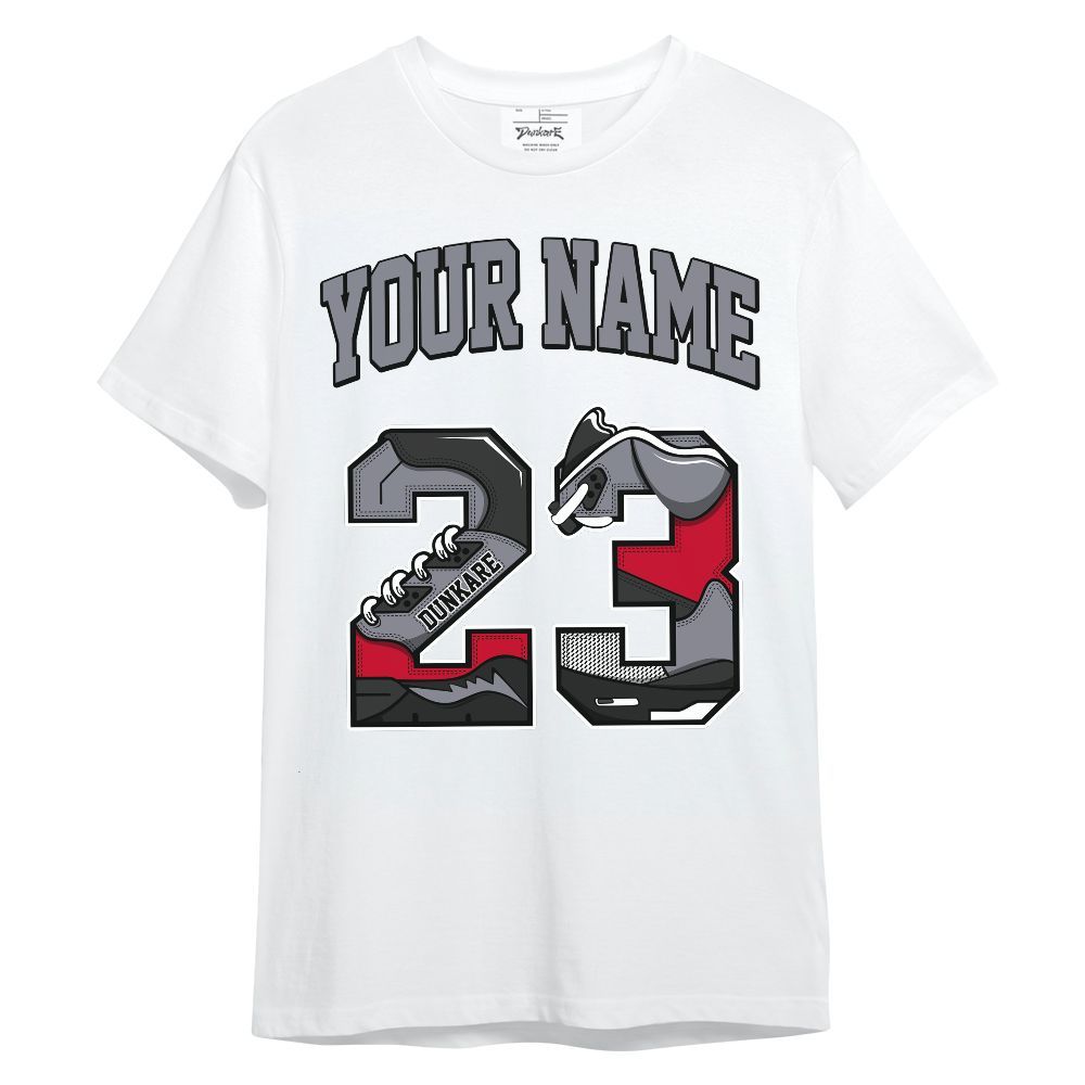 Shirt To Match Retro Black Flint 13s - Custom Name Number 23 5s Unisex Shirt