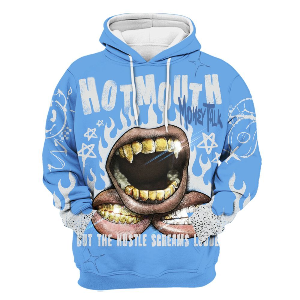 Hoodie To Match University Blue 6s - Mouth Burning Street Style All Over Print